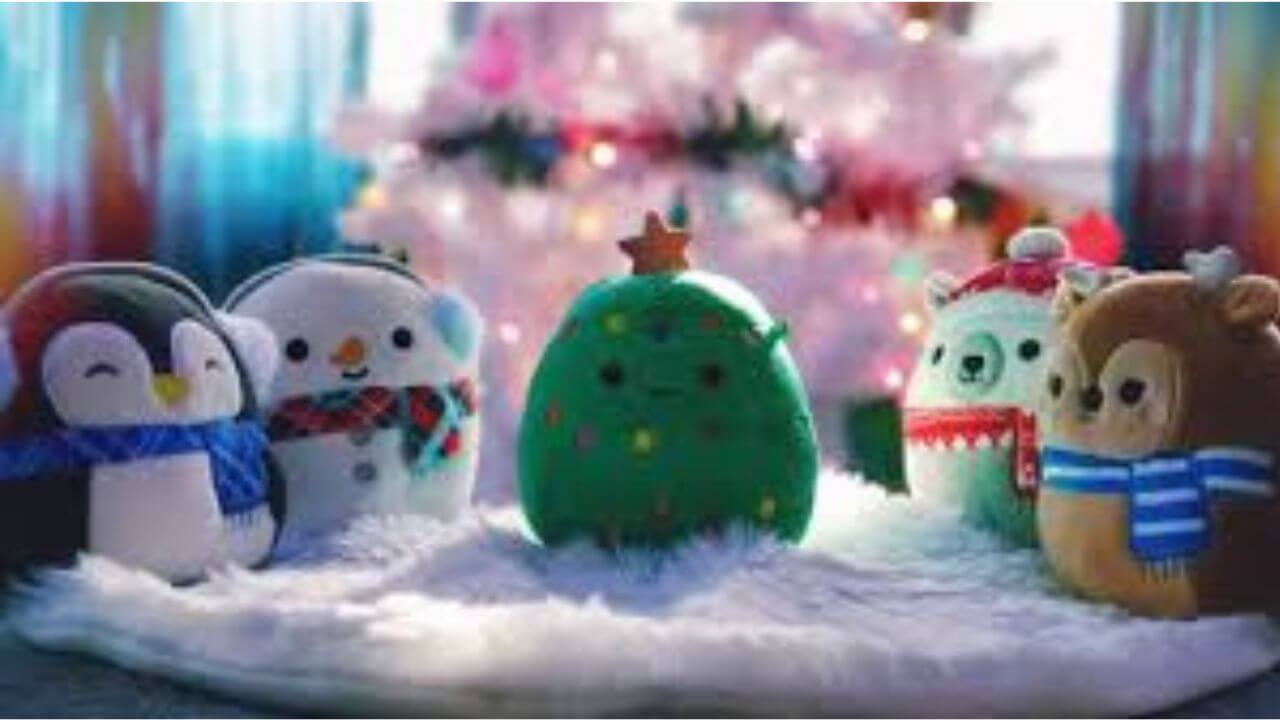 Squishmallow Christmas Decorated Scene