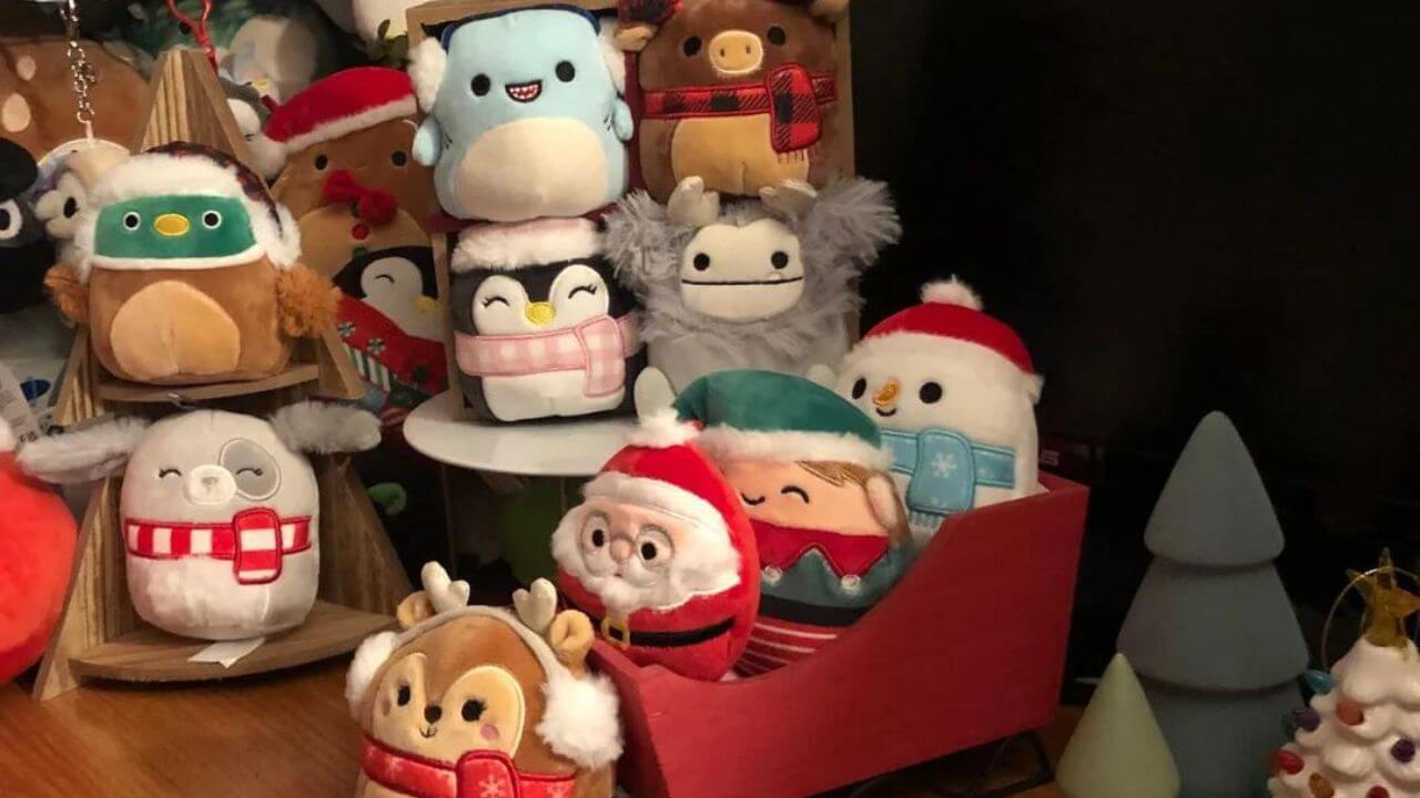 Squishmallows Christmas Collection Display