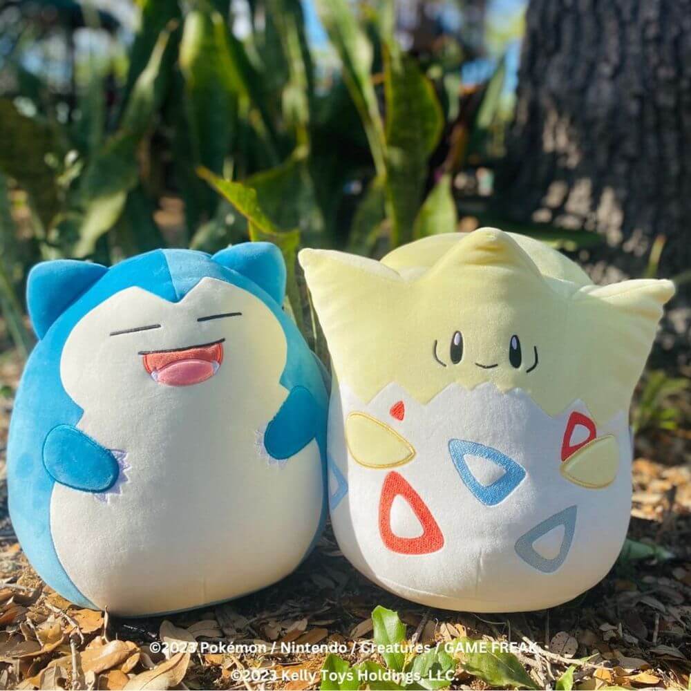 Snorlax and Togepi Squishmallows