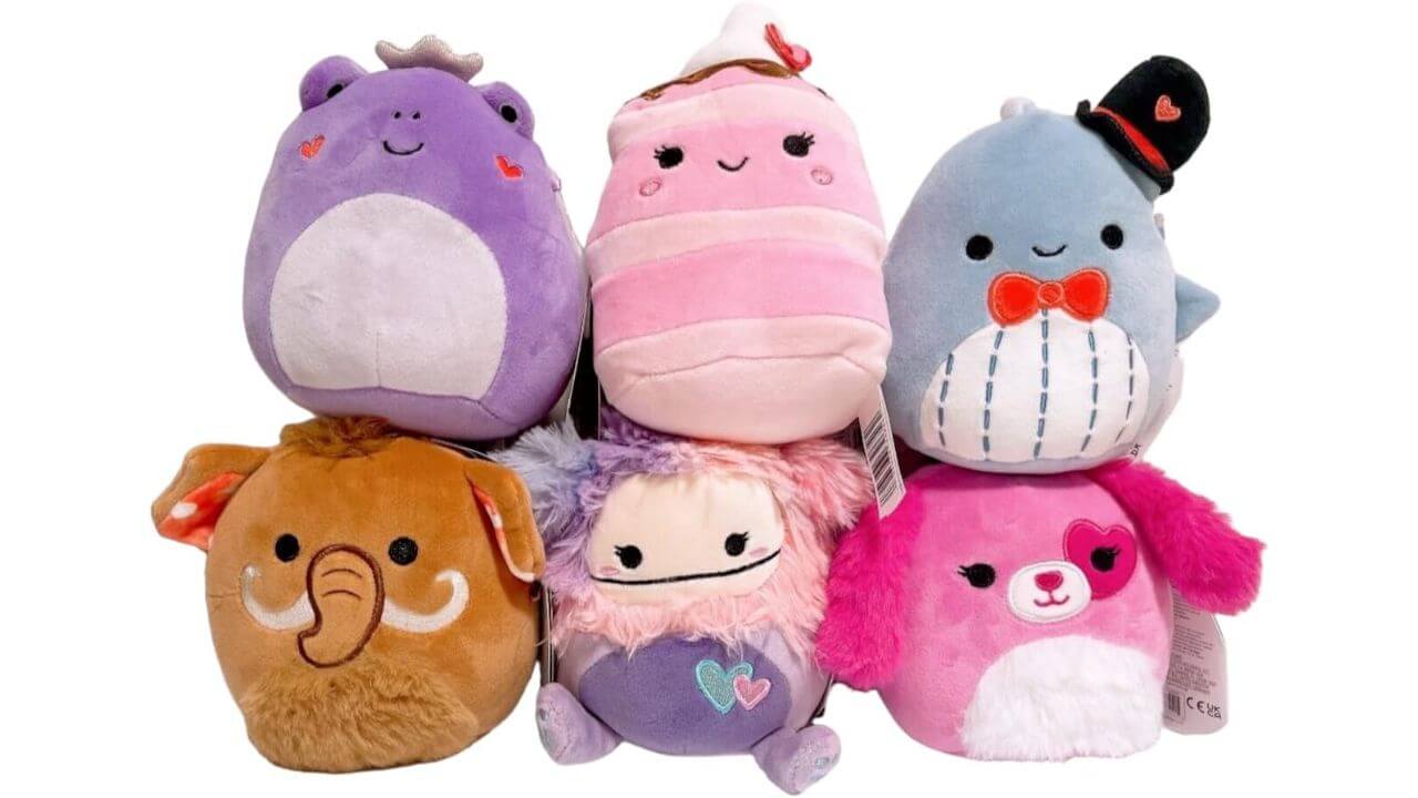 Squishmallow 2024 Valentine Mini Set of 6